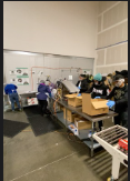 Team working in the cheesecake bakery production space