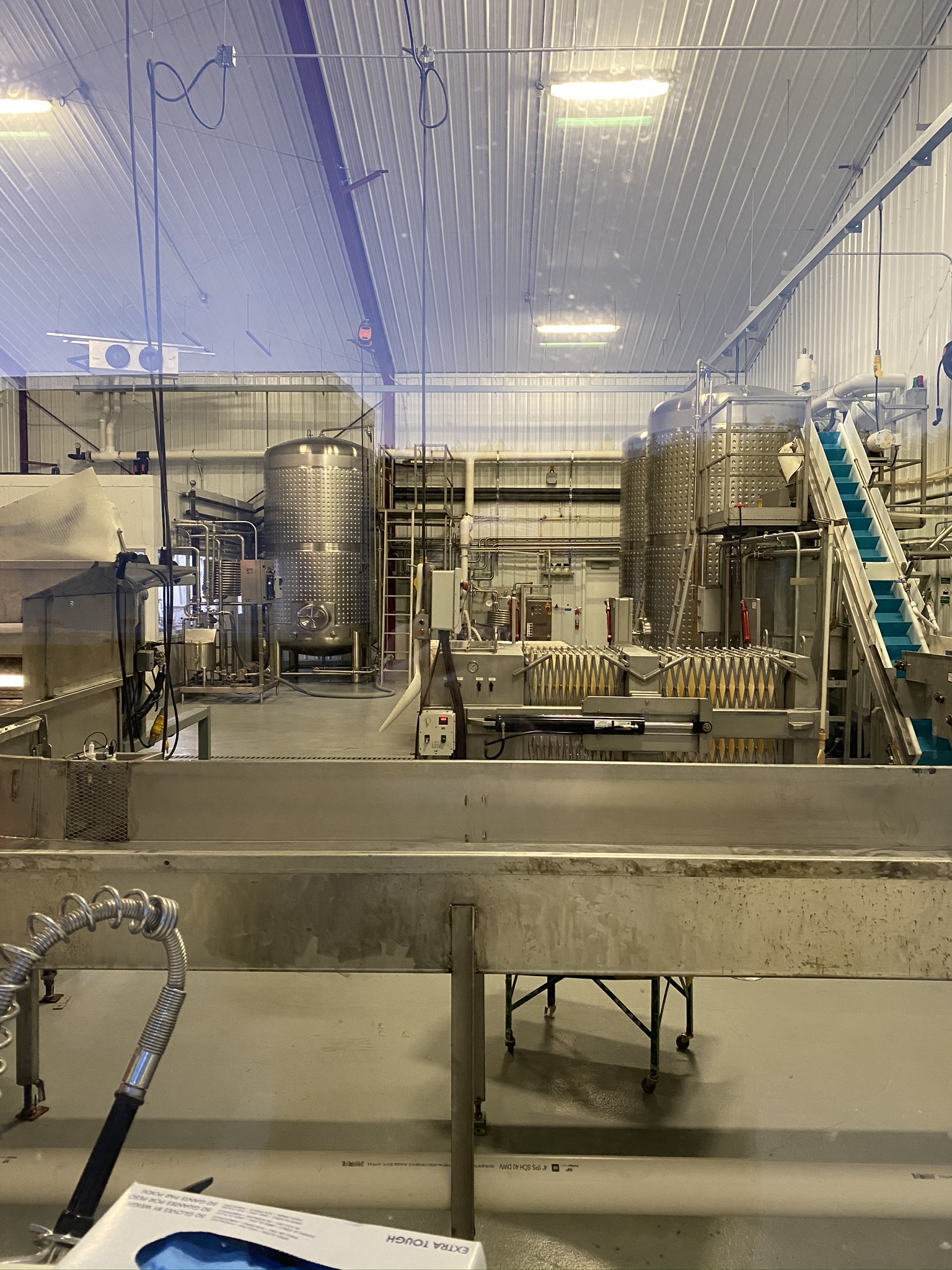 Cider-house tanks and conveyors